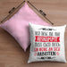 Lustige Kissen mit Füllung 40x40 mit Spruch als Geschenkidee Wer Nicht Mit Mir Auskommt (Grau) Rosa Trendation