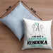 Kendoka Geschenk Kissen mit Füllung 40x40 So Gut Kann Nur Ein Kendoka Aussehen Geschenkidee (Grau) Blau Trendation