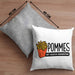 Lustige Kissen mit Füllung 40x40 mit Spruch "Pommes Ist Auch Gemüse" Pommes-Liebhaber (Grau) Grau Trendation