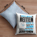 Reiter Geschenk Kaffee-Kissen mit Füllung 40x40 Geschenkidee für Reiter Ich Bin Reiter Ich Kann Es Dir Erklären Jedoch Nicht Für Dich Verstehen Spruch Lustig (Grau) Blau Trendation