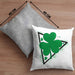 St Patricks Day Kissen mit Füllung 40x40 Kleeblatt Irisch Irland Geschenkidee (Grau) Grau Trendation