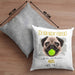 Mops Besitzer Kissen mit Füllung 40x40 Geschenk Lustiger Spruch Geschenkidee Besitzerin Ich Bin Nicht toll Aber Mein Mops Ist Es (Grau) Grau Trendation