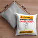 Großcousin Kissen mit Füllung 40x40 Geschenk Lustiger Spruch Geschenkidee für Großcousin Achtung Hochleistungs Großcousin Bei Der Arbeit (Grau) Grau Trendation
