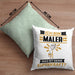 Maler Kissen mit Füllung 40x40 Geschenk für Maler Geburtstag Lustiger Spruch Was Ist Deine Superkraft (Grau) Grün Trendation