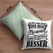 Du Hast Zwar Recht Aber Meine Meinung Finde Ich Trotzdem Besser Kissen mit Füllung 40x40 Geschenk Lustiger Spruch Häferl (Grau) Grün Trendation