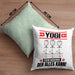 Yogi Kissen mit Füllung 40x40 Geschenk für Yogi Der Mann Der Alles Kann Geschenkidee zum Geburtstag (Grau) Grün Trendation