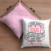 Valentinstag Kissen mit Füllung 40x40 Geschenk für Ihn Sie Männer Für Paare Freundin Geschenkidee Liebe Keine Sorge Schatz Ich Werde Dich Den Rest Deines Lebens Nerven (Grau) Rosa Trendation