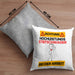 Stiefschwager Kissen mit Füllung 40x40 Geschenk Lustiger Spruch Geschenkidee für Stiefschwager Achtung Hochleistungs Stiefschwager Bei Der Arbeit (Grau) Grau Trendation