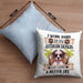 Australian Shepherd Besitzer Kissen mit Füllung 40x40 Geschenk Lustiger Spruch Geschenkidee I Work Hard So My Australian Shepherd Can Have A Better Life (Grau) Blau Trendation