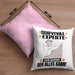 Survival-Experte Kissen mit Füllung 40x40 Geschenk für Survival-Experte Der Mann Der Alles Kann Geschenkidee zum Geburtstag (Grau) Rosa Trendation