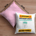 Fallschirmspringer Kissen mit Füllung 40x40 Geschenk Lustiger Spruch Geschenkidee für Fallschirmspringer Achtung Hochleistungs Fallschirmspringer Bei Der Arbeit (Grau) Rosa Trendation