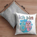 6. Geburtstag Mädchen Geschenk Meerjungfrau Geschenk Kissen mit Füllung 40x40 für Mädchen Nymphe Nixe Grafik (Grau) Grau Trendation