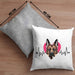 Schäferhund Besitzer Kissen mit Füllung 40x40 Geschenk Lustiger Spruch Geschenkidee Herzschlag Schäferhund (Grau) Grau Trendation