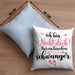 Kissen mit Füllung 40x40 Ich Bin Nicht Dick Ich Bin Schwanger Geschenk Überraschung Schwangerschaftsverkündung (Grau) Blau Trendation