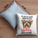 Yorkie-Besitzer Geschenk Kissen mit Füllung 40x40 Hund Yorkie Liebhaber Geschenkidee Die Meisten Hunde Haben Besitzer Yorkies Haben Personal (Grau) Blau Trendation