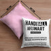 Handball Torwart Geschenk Kissen mit Füllung 40x40 Geschenkidee Handball-Spieler Handballspielerin Mädchen Jungs (Grau) Rosa Trendation