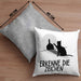 Erkenne Die Zeichen Kissen mit Füllung 40x40 Geschenk Kissen mit Füllung 40x40 Mittelfing** Geschenkidee Sarkasmus Spruch (Grau) Grau Trendation