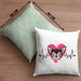 Chihuahua Besitzer Kissen mit Füllung 40x40 Geschenk Lustiger Spruch Geschenkidee Herzschlag XXXX (Grau) Grün Trendation