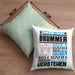 Drummer Geschenk Kissen mit Füllung 40x40 Geschenkidee für Drummer Geburtstag Lustig Ich Bin Drummer Ich Kann Es Dir Erklären Aber Nicht Für Dich Verstehen (Grau) Grün Trendation