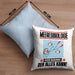 Meeresbiologe Kissen mit Füllung 40x40 Geschenk für Meeresbiologe Der Mann Der Alles Kann Geschenkidee zum Geburtstag (Grau) Blau Trendation