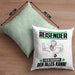 Reisender Kissen mit Füllung 40x40 Geschenk für Reisender Der Mann Der Alles Kann Geschenkidee zum Geburtstag (Grau) Grün Trendation