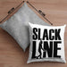 Lustige Kissen mit Füllung 40x40 für Slackliner Geschenk Slackline (Grau) Grau Trendation