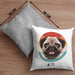 Mops Besitzer Kissen mit Füllung 40x40 Geschenk Lustiger Spruch Geschenkidee Mops Mama Papa (Grau) Grau Trendation