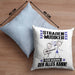 Straßenmusiker Kissen mit Füllung 40x40 Geschenk für Straßenmusiker Der Mann Der Alles Kann Geschenkidee zum Geburtstag (Grau) Blau Trendation
