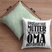 Oma Geschenk Kissen mit Füllung 40x40 Beste Oma Geschenkidee Geburtstag Muttertag Großartige Mütter Werden Zur Oma Befördert (Grau) Grün Trendation