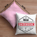 Ehemann Kissen mit Füllung 40x40 Geschenk Hab Ich Vergessen Geschenk Von Ehefrau (Grau) Rosa Trendation