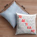Praktikant Kissen mit Füllung 40x40 Geschenk Lustiger Spruch (Grau) Blau Trendation