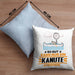 Kanute Geschenk Kissen mit Füllung 40x40 So Gut Kann Nur Ein Kanute Aussehen Geschenkidee (Grau) Blau Trendation