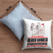 Bergführer Geschenk Kissen mit Füllung 40x40 Ich Bin Bergführer Aber Sag Doch Einfach Superheld Lustige Geschenkdiee für Bergführer (Grau) Blau Trendation