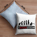 Boule Kissen mit Füllung 40x40 Geschenk Boule-Spieler Geschenkidee Spruch Ebouleution (Grau) Blau Trendation