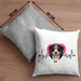 Berner Sennen Besitzer Kissen mit Füllung 40x40 Geschenk Lustiger Spruch Geschenkidee Herzschlag Berner Sennen (Grau) Grau Trendation