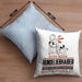 Hundeliebhaber Geschenk Kissen mit Füllung 40x40 Ich Bin Hundeliebhaber Aber Sag Doch Einfach Superheld Lustige Geschenkdiee für Hundeliebhaber (Grau) Blau Trendation