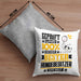 Hundebesitzer Geschenk Lustiger Spruch für Hundebesitzer Geschenkidee Bester Hundebesitzer Der WeltKissen mit Füllung 40x40 (Grau) Grau Trendation