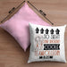 Teamkollegin Geschenk Kissen mit Füllung 40x40 Lustig Geschenkidee für Teamkollegin Geburtstag So Sieht Eine Richtig Coole Teamkollegin Aus Frauen Spruch (Grau) Rosa Trendation