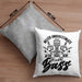 Bassist Kissen mit Füllung 40x40 Geschenk Bass-Spieler Geschenkidee Never Underestimate An Old Man With A Bass (Grau) Grau Trendation