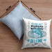 Delfine Kissen mit Füllung 40x40 Geschenk Delfinliebhaber Geschenkidee Spruch Mädchen (Grau) Blau Trendation