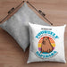 Kissen mit Füllung 40x40 Capybara-Spruch Geschenk für Capybara Liebhaber Geschenkidee (Grau) Grau Trendation