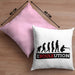 Boule Kissen mit Füllung 40x40 Geschenk Boule-Spieler Geschenkidee Spruch Ebouleution (Grau) Rosa Trendation