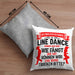 Line Dance Kissen mit Füllung 40x40 Geschenk Spruch Linedance KafffeeKissen mit Füllung 40x40 Sprüche (Grau) Grau Trendation