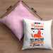 Malinois Kissen mit Füllung 40x40 Geschenk Hundebesitzer Unschlagbares Team (Grau) Rosa Trendation