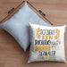 Tiermaler Kissen mit Füllung 40x40 So Sieht Ein Richtig Cooler Tiermaler Aus Geschenk Lustiger Spruch Geschenkidee (Grau) Blau Trendation
