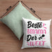 Mama Geschenk Kissen mit Füllung 40x40 Beste Mama Der Welt Geschenkidee Muttertagsgeschenk von Sohn Tochter (Grau) Grün Trendation