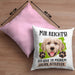 Golden Retriever Besitzer Kissen mit Füllung 40x40 Geschenk Lustiger Spruch Geschenkidee Mir Reichts Ich Geh Zu Meinem Golden Retriever (Grau) Rosa Trendation