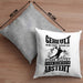 Lustige Kissen mit Füllung 40x40 Handball-Spieler als Geschenkidee Spruch Geschenk Handballspieler Trainer Coach (Grau) Grau Trendation