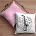 Saxophon Musik Noten Jazz Musikinstrument Saxophon-Spieler Kissen mit Füllung 40x40 (Grau) Rosa Trendation