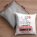 Ringer Geschenk Kissen mit Füllung 40x40 So Gut Kann Nur Ein Ringer Aussehen Geschenkidee (Grau) Grau Trendation